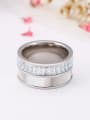 thumb Stainless Steel With Cubic Zirconia Trendy Band Rings 1