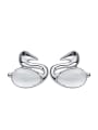 thumb Fashion austrian Crystal Swan Stud Earrings 0