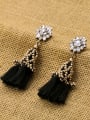 thumb Fashion Small Luxury Tassels Wool Drop stud Earring 3