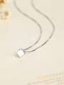 thumb White Square Necklace 2