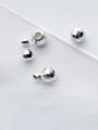thumb 925 Sterling Silver With Silver Plated Simplistic Round Charms 2