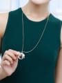 thumb Austria Rhinestone All-match Dolphin Shaped Sweater Necklace 1