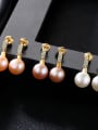 thumb Sterling silver natural glare natural pearl earrings 2
