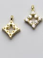 thumb 925 Sterling Silver With 18k Gold Plated Delicate Geometric Charms 0