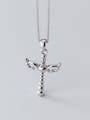 thumb 925 Sterling Silver With Platinum Plated Personality Cross Pendants 1