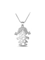 thumb Fashion Little Baby Pendant Copper Necklace 0