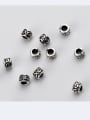 thumb 925 Sterling Silver With Antique Silver Plated Vintage Round Charms 1