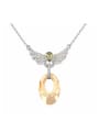 thumb Fashion Hollow austrian Crystals Alloy Necklace 0