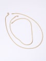 thumb Titanium With Gold Plated Simplistic Short Snake Chain 0