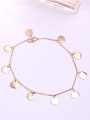 thumb Disc Rose Gold Plated Fashion Anklet 1