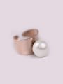 thumb Artificial Pearl Exaggerated Opening Ring 0