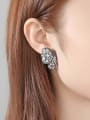 thumb Copper With Cubic Zirconia Exaggerated Butterfly Party Stud Earrings 1