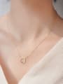 thumb Mini-heart shape Round Silver Necklace 1