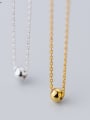 thumb 925 Sterling Silver Classic Round ball Necklaces 0