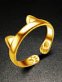 thumb Simple Style Cat-ear Shaped Opening Ring 2