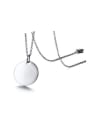 thumb Simply Style Round Shaped Stainless Steel Necklace 0