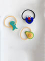 thumb Rubber Band With Cellulose Acetate Cute Fruit Children  Hair Ropes 1