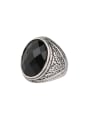 thumb Punk style Oval Resin stone Alloy Ring 3