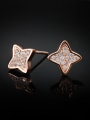 thumb Tiny Shiny Zirconias-covered Star 925 Silver Stud Earrings 3