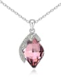 thumb Simple Rhombus Tiny Cubic austrian Crystals Alloy Necklace 3