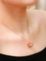 thumb Simple Circle Pendant Clavicle Necklace 1
