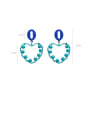 thumb Alloy With Platinum Plated Simplistic Heart Drop Earrings 1