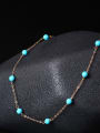 thumb Fashionable Blue Turquoise Clavicle Necklace 2
