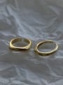 thumb 925 Sterling Silver With Gold Plated Simplistic Geometric Free Size Rings 3