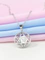 thumb Trendy Platinum Plated Star Shaped Necklace 1