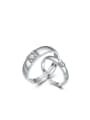 thumb Elegant Noble Zircon Lover Silver Ring 0