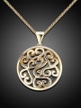 thumb Personality Platinum Plated Tree Vine Shaped Necklace 4