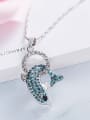 thumb S925 Silver Dolphin Shaped Necklace 3