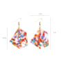 thumb Alloy With Rose Gold Plated Simplistic Irregular Hook Earrings 1