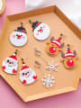 thumb Alloy With White Gold Plated Cute Acrylic chrismas Earrings 2