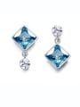 thumb austrian Crystals Square-shaped drop earring 2