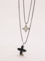 thumb Double Chain Star Necklace 2