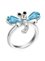 thumb Fashion Dragonfly austrian Crystals Alloy Ring 3