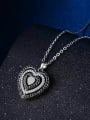 thumb Copper With Cubic Zirconia Cute Heart Locket Necklace 3