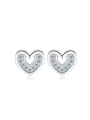 thumb Valentine's Day Gift Micro Pave Zircons Stud Earrings 0