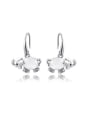 thumb Exquisite Elephant Shaped Opal Drop Earrings 0