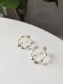 thumb 925 Sterling Silver With Gold Plated Fashion Star Stud Earrings 2