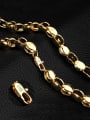 thumb Exaggerated 18K Gold Plated Copper Men Necklace 3