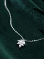 thumb 925 Sterling Silver With Silver Plated Personality Maple Leaf Necklaces 3