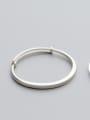 thumb S990 silver bracelet female wind simple circular opening adjustable hand ring tide hand S2420 2