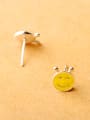 thumb Yellow Smiling Face stud Earring 1