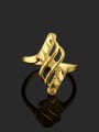 thumb Exquisite 24K Gold Plated Twist Design Copper Ring 1