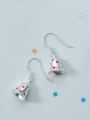 thumb Christmas jewelry: Sterling Silver sweet star bell Earrings 2