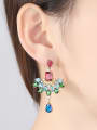 thumb Copper With Gold Plated Fashion multicolor Drop Earrings 1
