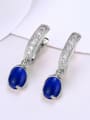 thumb Fashion Oval Stone Rhinestones Earrings 2