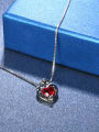 thumb Creative Red Heart Shaped Glass Bead Necklace 1